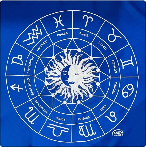 Toalha de Altar Mandala do Zodíaco