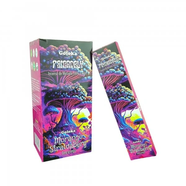 Incenso Goloka Psicodeli - Morango