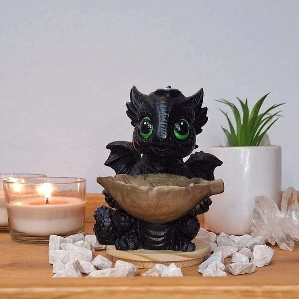 Incensário Cascata Baby Dragão