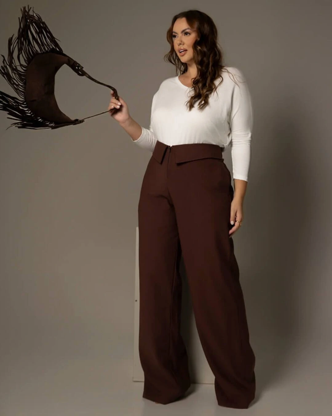 Foto Calça Pantalona Plus Size Pala
