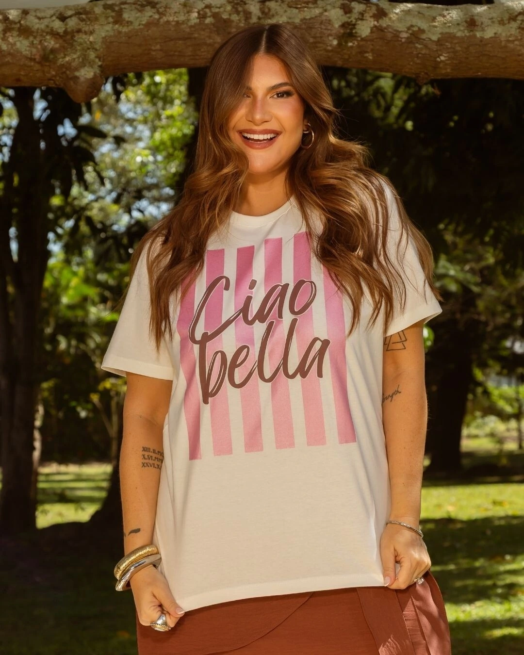 Foto Tshirt Plus Size Ciao Bella