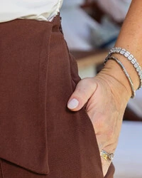 Calça Plus Size Alfaiataria Pantalona Pala