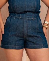 Shorts Jeans Plus Size Recortes