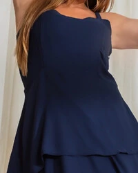 Vestido Plus Size Longo Camadas