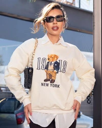 Blusa Moletom Plus Size Urso