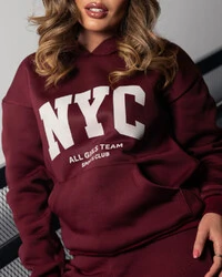 Conjunto Plus Size Moletom Calça e Blusa Canguru NYC
