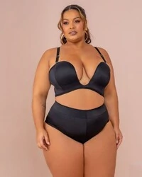 Sutiã Plus Size Decote Push Up Reforçado