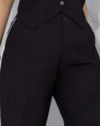 Calça Plus Size Pantalona com Friso