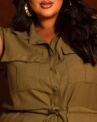 Conjunto Plus Size Parka e Short Saia