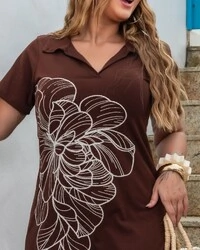 Vestido Polo Plus Size Estampa Exclusiva