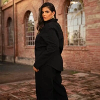 Camisa Plus Size Over Black