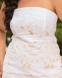 Conjunto Plus Size de Lesie Tomara que Caia e Short Saia