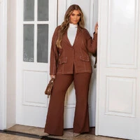 Blazer Plus Size Alongado Pesponto