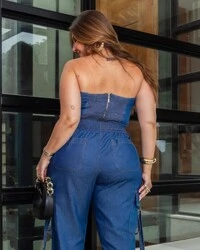 Cropped Jeans Plus Size