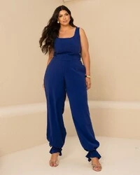 Conjunto Plus Size Calça Aladim e Corpete