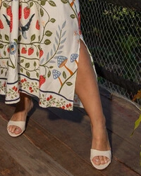 Vestido Plus Size Longo Cigana com Amarril Busto