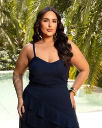 Conjunto Plus Size Blusa e Saia Mullet | Maria Francia