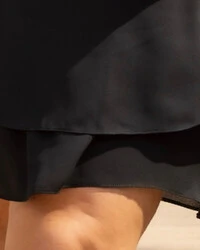 Vestido Plus Size Curto Frente Unica com Detalhe | Maria Francia