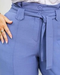 Calça Alfaiataria Plus Size Amarração