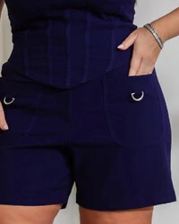 Conjunto Plus Size Short e Blusa Corpete