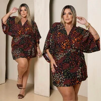 Vestido Plus Size Envelope Corações