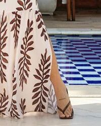 Vestido Plus Size Longo Busto Torcido | Maria Francia