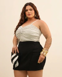 Short Saia Plus Size Transpasse