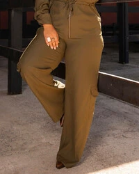 Conjunto Plus Size Parka e Calça Cargo