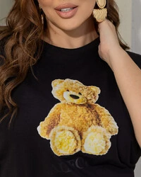 Tshirt Plus Size Estampa Urso