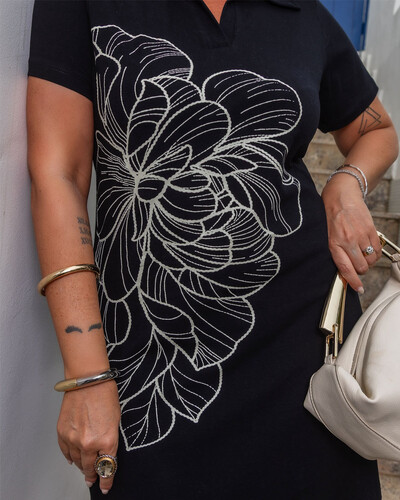 Foto Vestido Polo Plus Size Estampa Exclusiva
