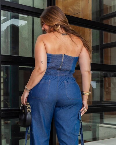 Foto Cropped Jeans Plus Size