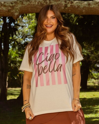Foto Tshirt Plus Size Ciao Bella