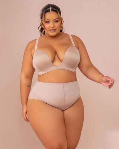 Foto Sutiã Plus Size Decote Push Up Reforçado