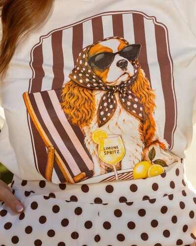 Foto Tshirt Plus Size Dog Ginger
