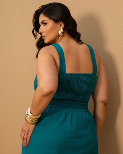 Foto Conjunto Plus Size Short Saia e Blusa Pesponto