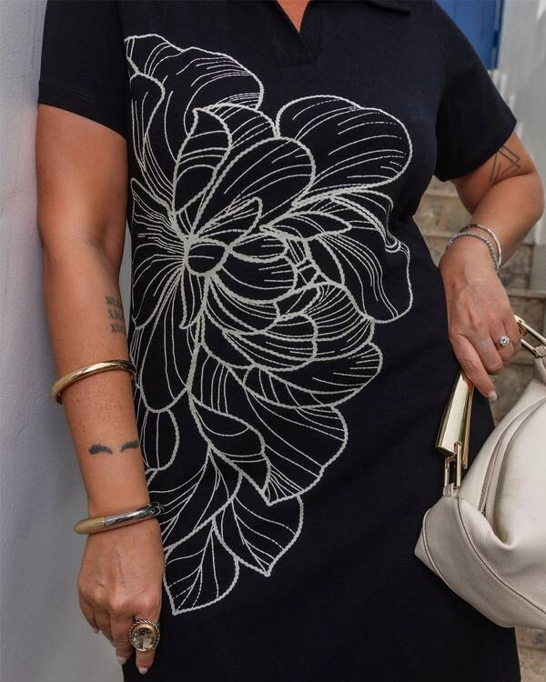 Vestido Polo Plus Size Estampa Exclusiva