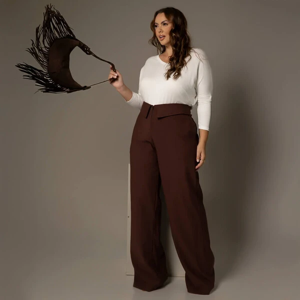 Calça Pantalona Plus Size Pala