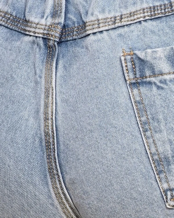 Short Plus Size Jeans Elastico Cintura