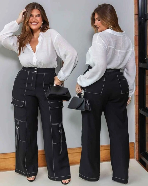 Camisa Plus Size Alongada Tangara
