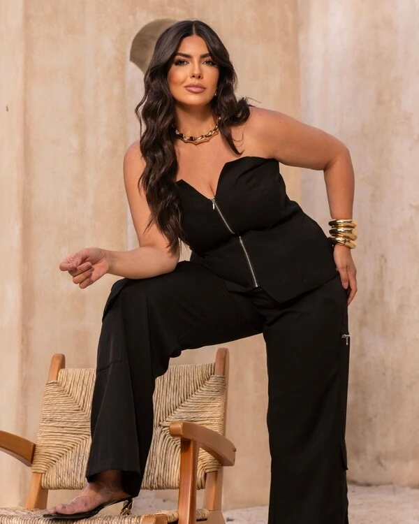 Conjunto Plus Size Tomara que Caia e Calça