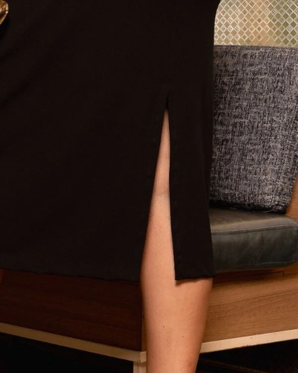 Vestido Plus Size Midi Canelado