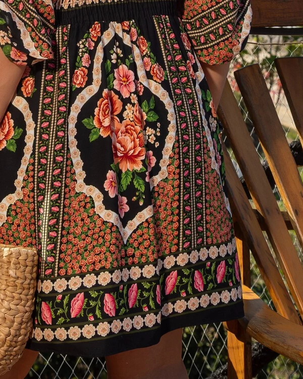 Vestido Plus Size Curto Tipo Kafta