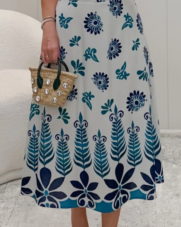Vestido Midi Plus Size Gola Halter Begonia