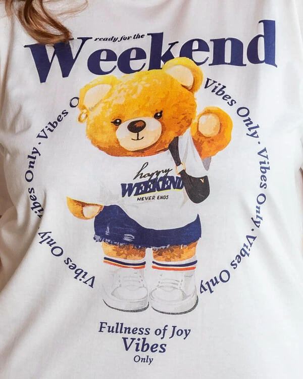 Tshirt Plus Size Silk Urso