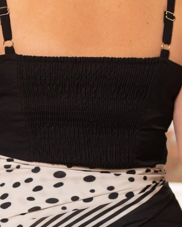 Conjunto Plus Size Blusa Corselet e Calça Reta | Divas Voga