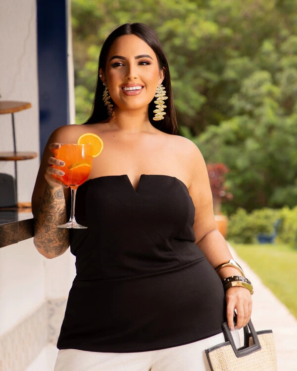 Blusa Plus Size Tomara que Caia