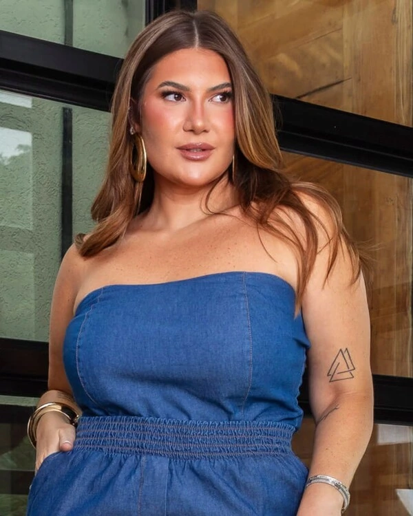 Cropped Jeans Plus Size