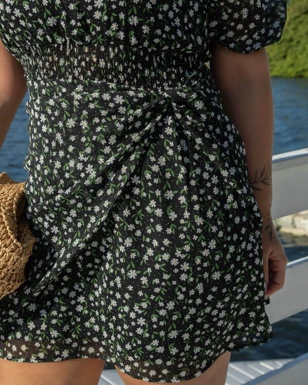 Vestido Curto Plus Size Ciganinha Amarril