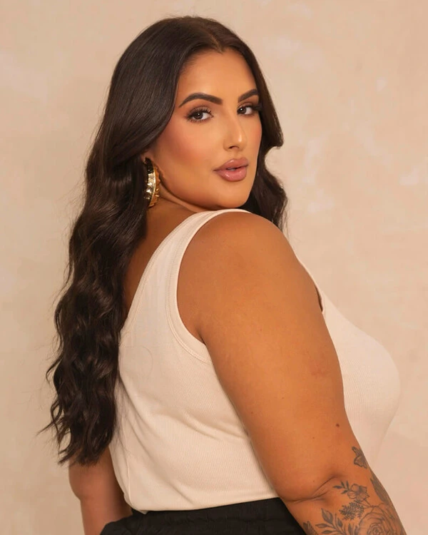 Blusa Regata Plus Size Canelada