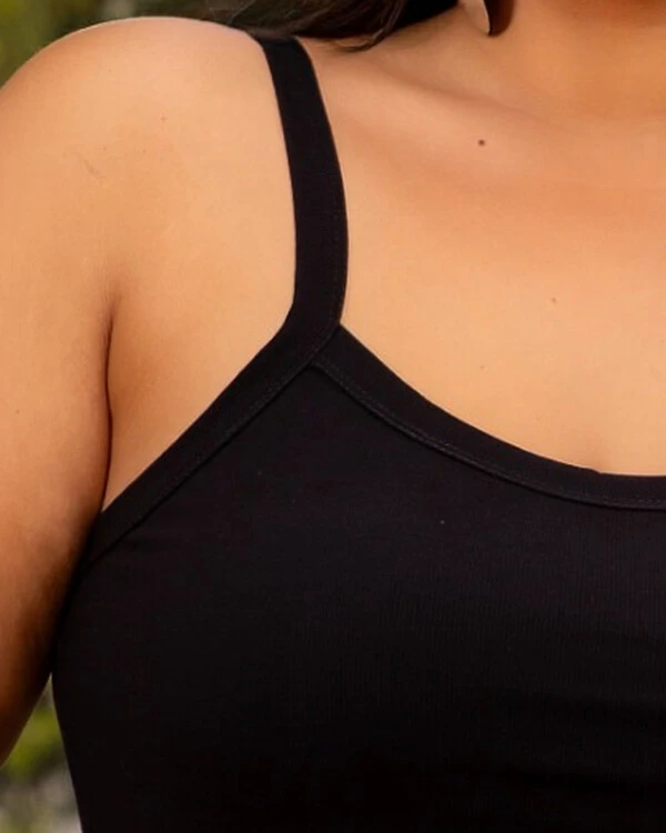 Blusa Plus Size Alcinha com Renda Tellos